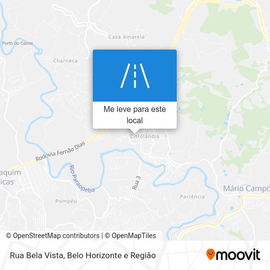 Rua Bela Vista mapa
