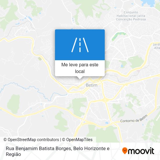 Rua Benjamim Batista Borges mapa