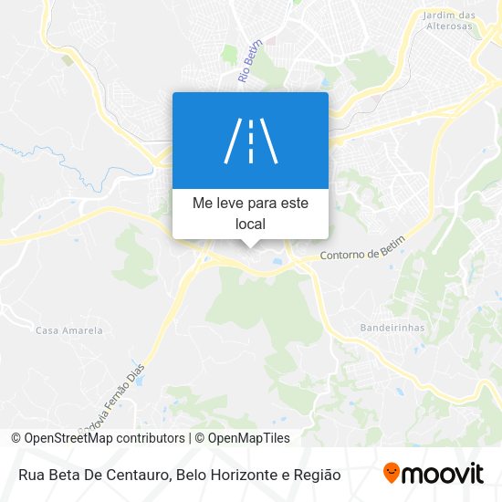 Rua Beta De Centauro mapa