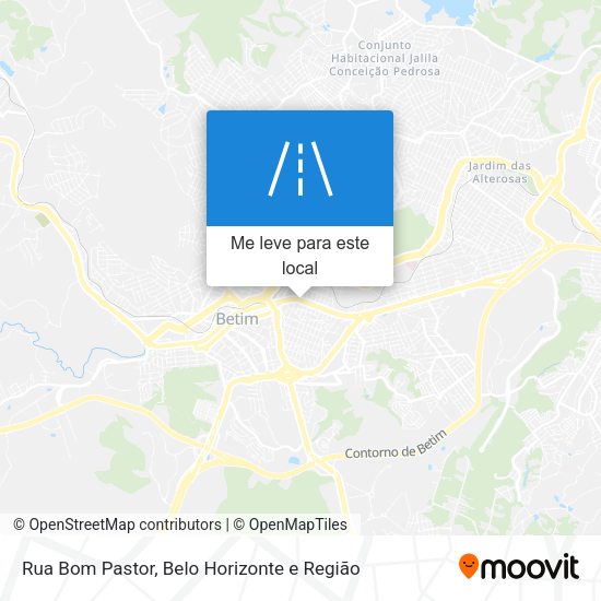 Rua Bom Pastor mapa