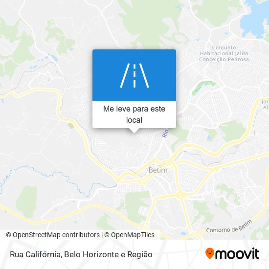 Rua Califórnia mapa