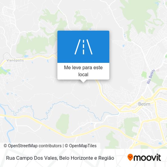 Rua Campo Dos Vales mapa