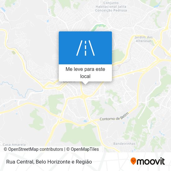 Rua Central mapa