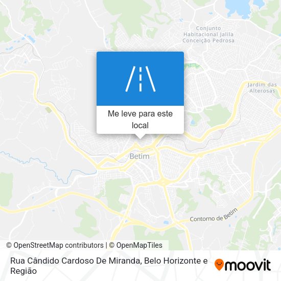 Rua Cândido Cardoso De Miranda mapa