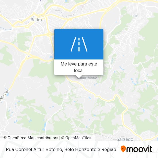 Rua Coronel Artur Botelho mapa