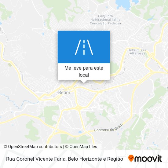 Rua Coronel Vicente Faria mapa