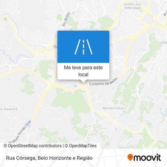 Rua Córsega mapa