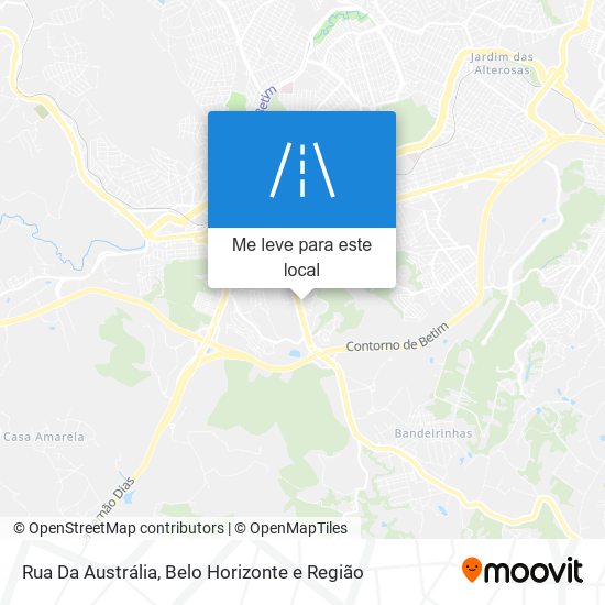 Rua Da Austrália mapa