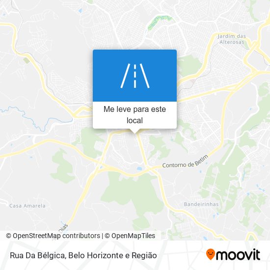 Rua Da Bélgica mapa