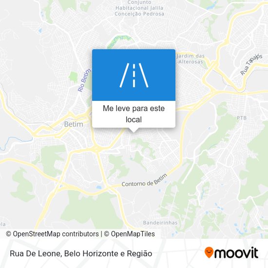 Rua De Leone mapa