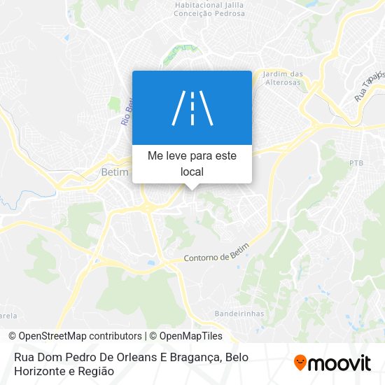 Rua Dom Pedro De Orleans E Bragança mapa