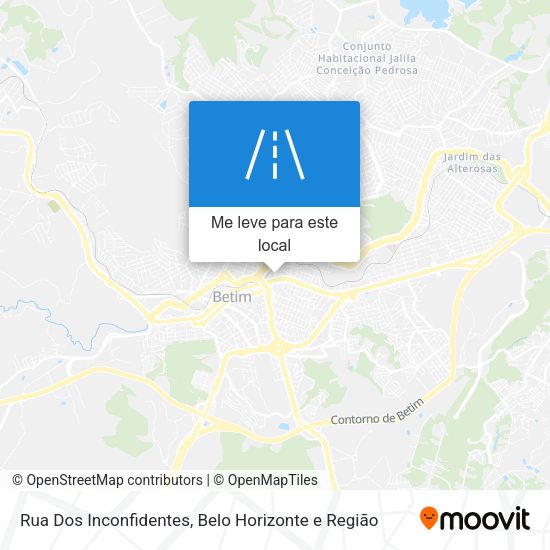 Rua Dos Inconfidentes mapa