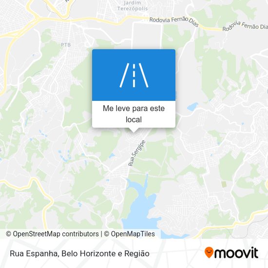Rua Espanha mapa