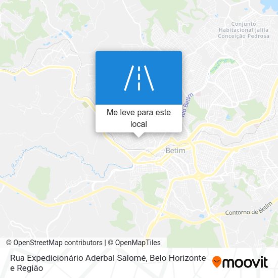 Rua Expedicionário Aderbal Salomé mapa