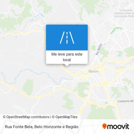 Rua Fonte Bela mapa