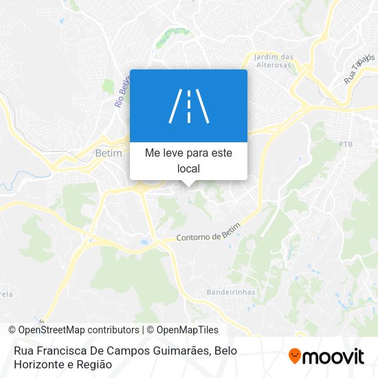 Rua Francisca De Campos Guimarães mapa