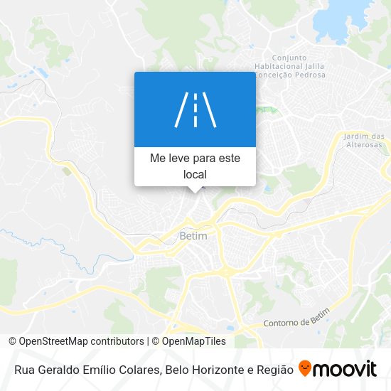 Rua Geraldo Emílio Colares mapa