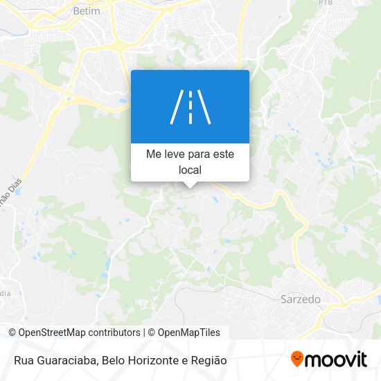 Rua Guaraciaba mapa