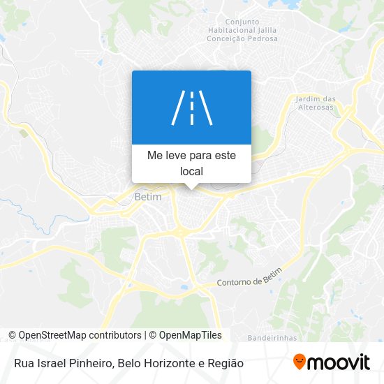 Rua Israel Pinheiro mapa