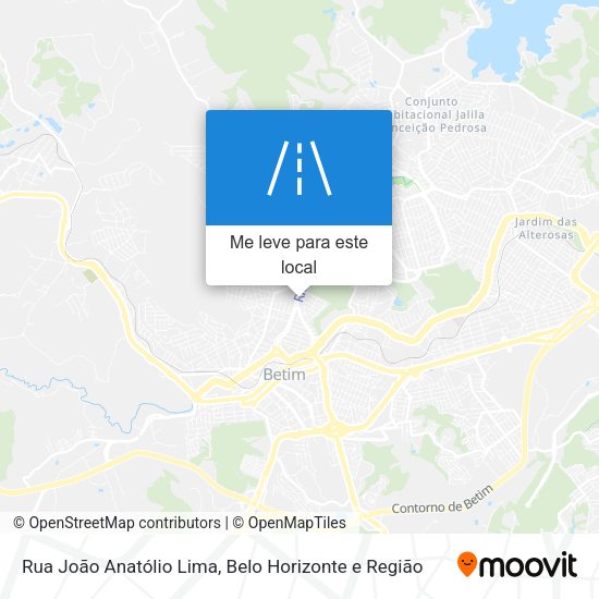Rua João Anatólio Lima mapa