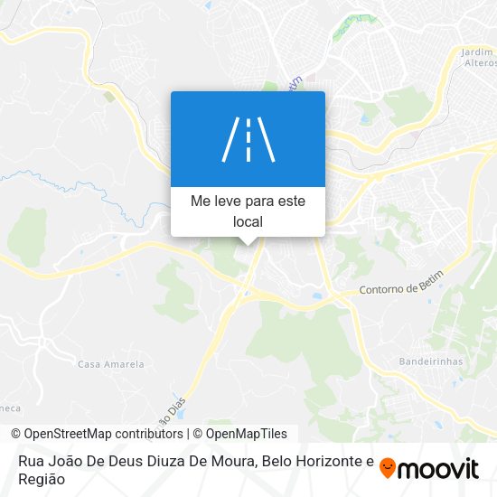 Rua João De Deus Diuza De Moura mapa