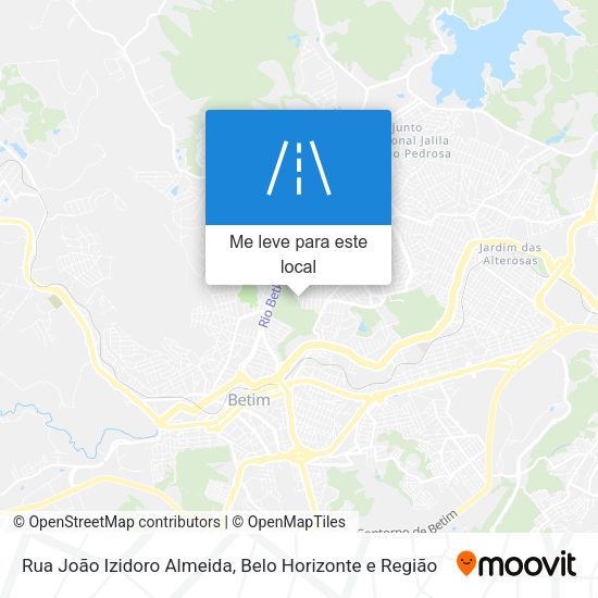 Rua João Izidoro Almeida mapa