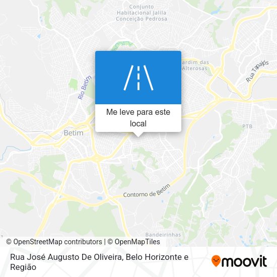 Rua José Augusto De Oliveira mapa