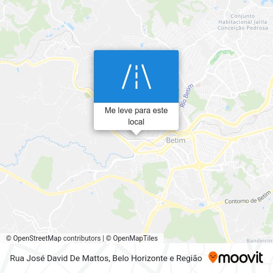 Rua José David De Mattos mapa