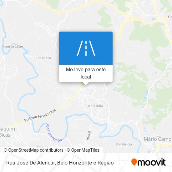 Rua José De Alencar mapa