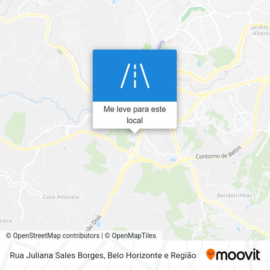 Rua Juliana Sales Borges mapa