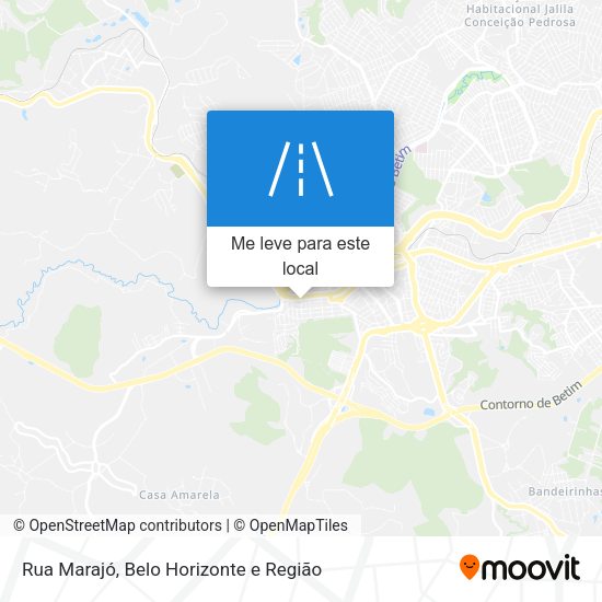 Rua Marajó mapa