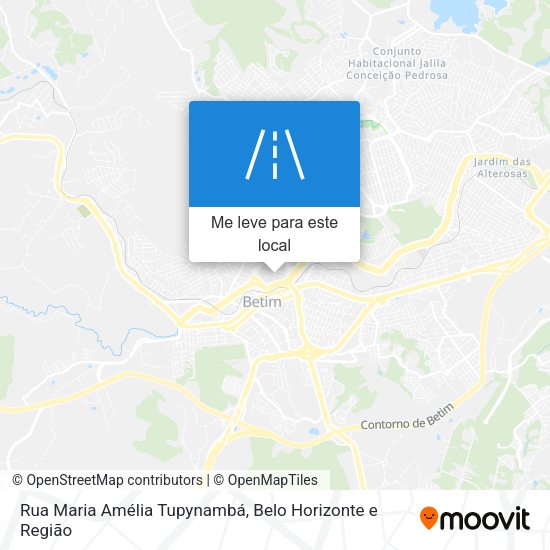 Rua Maria Amélia Tupynambá mapa