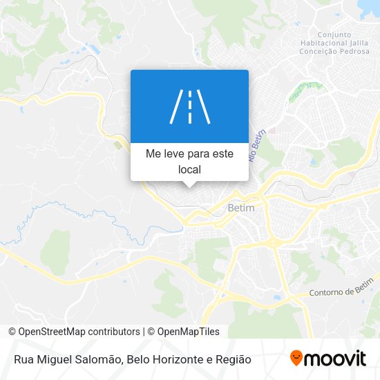 Rua Miguel Salomão mapa