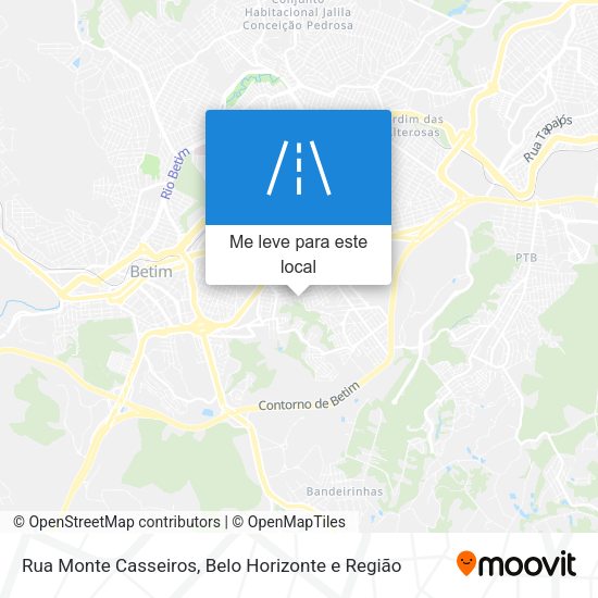 Rua Monte Casseiros mapa