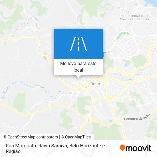 Rua Motorista Flávio Saraiva mapa