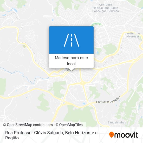 Rua Professor Clóvis Salgado mapa