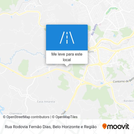 Rua Rodovia Fernão Dias mapa