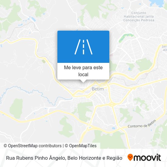 Rua Rubens Pinho Ângelo mapa