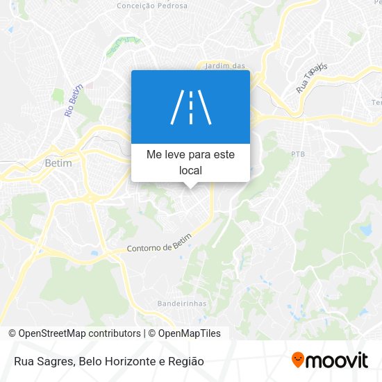 Rua Sagres mapa