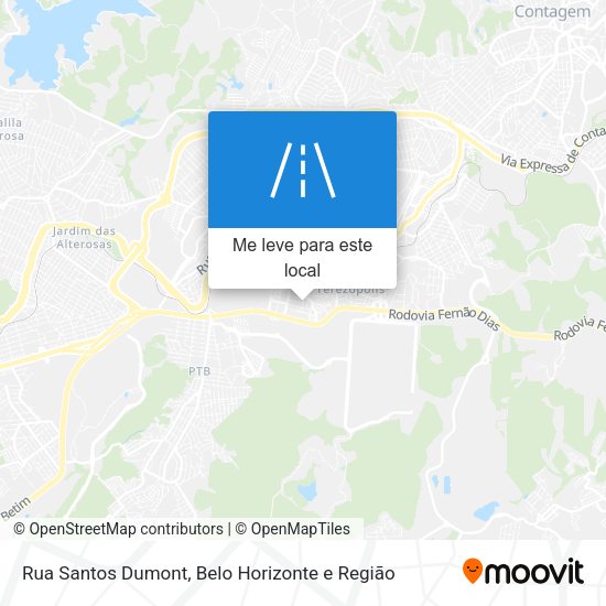 Rua Santos Dumont mapa