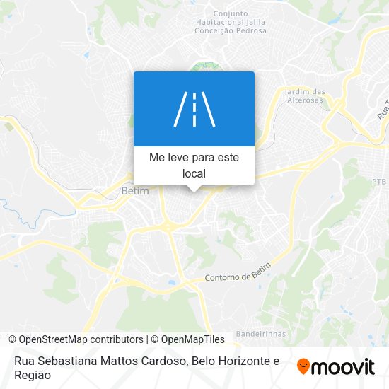 Rua Sebastiana Mattos Cardoso mapa