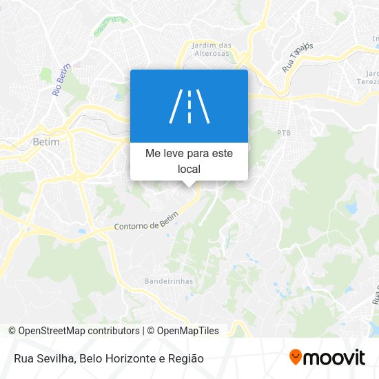 Rua Sevilha mapa