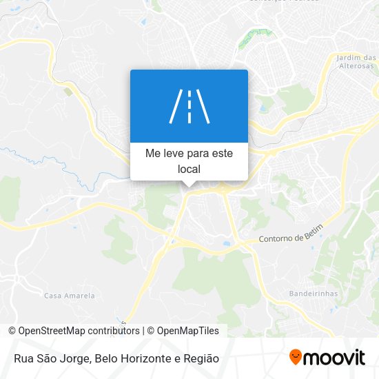 Rua São Jorge mapa