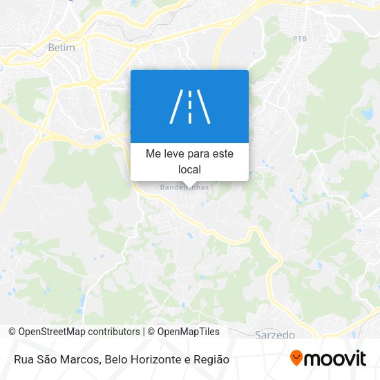 Rua São Marcos mapa