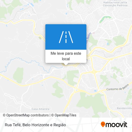 Rua Tefé mapa