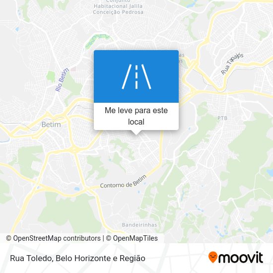 Rua Toledo mapa