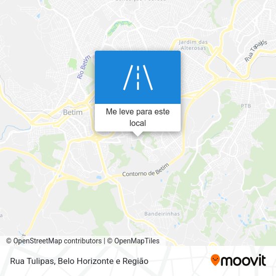 Rua Tulipas mapa