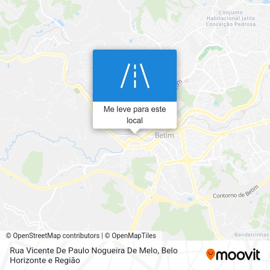 Rua Vicente De Paulo Nogueira De Melo mapa