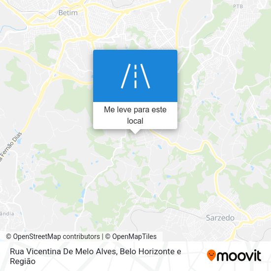Rua Vicentina De Melo Alves mapa