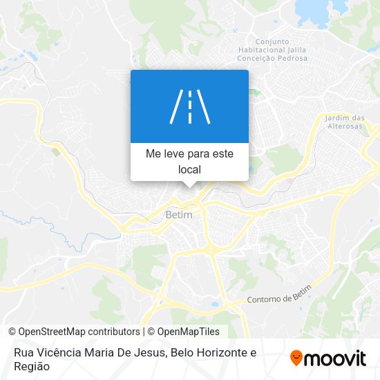 Rua Vicência Maria De Jesus mapa